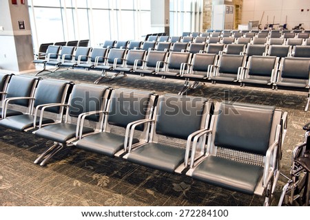 Large Empty Seating Inside Airport