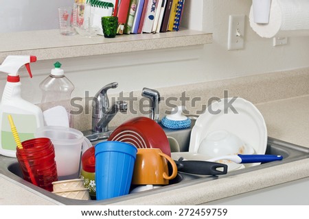 Pile of Dirty Dishes/ Time To Wash Dishes
