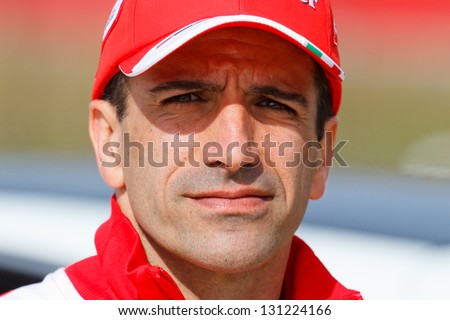 BARCELONA - MARCH 3: Marc Gene of Ferrari F1 team at Formula One Test Days at Catalunya circuit on March 3, 2013 in Barcelona, Spain.