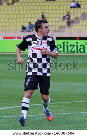 MONTE CARLO - MAY 21: Fernando Alonso of Ferrari F1 team during World Stars Charity Football Match on May 21, 2013 in Monte Carlo, Monaco.