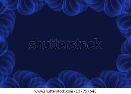 Blue abstract background with circle layers