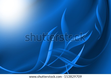 Blue abstract curve background