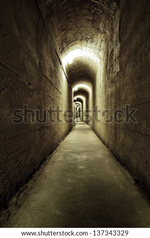 Underground Tunnel in a battlefield