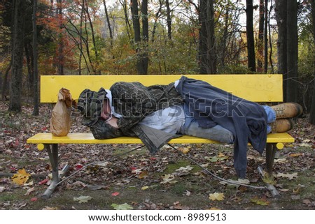stock photo : Man sleeping on
