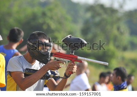 PUTRAJAYA - MAY 30 : An unidentified player of Putrajaya Youth Day Out 2011 in action May 30, 2011 in Putrajaya, Malaysia.