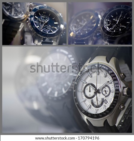 Luxury Watch, Chronograph Closeup