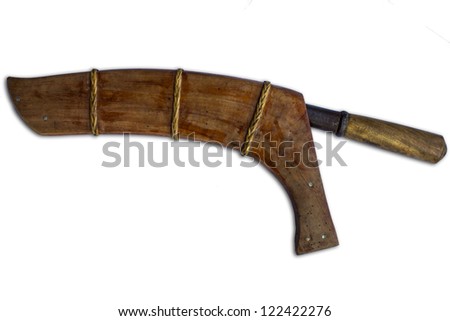 Knife is ancient in wood