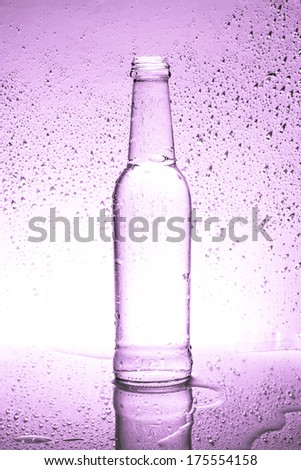 Water in Bottle with water