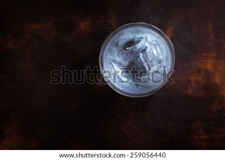 Glass of ice water