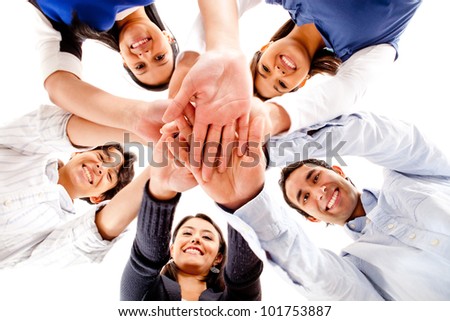 Friends Hands Together