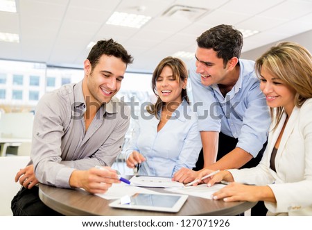 Business People Working As A Team At The Office