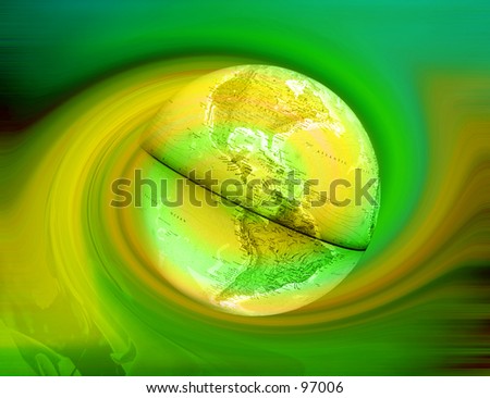 Abstract Background with an earth globe on it