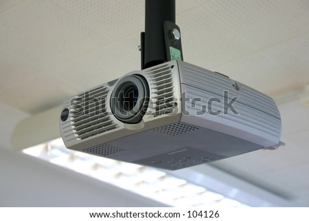 Projector on the ceiling