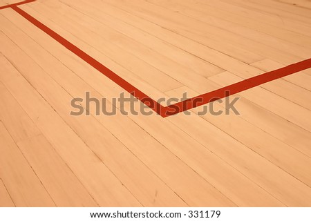squash court with the red line