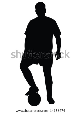 Kicking Ball Silhouette