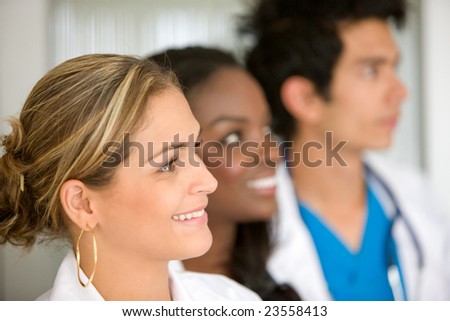 doctors in a hospital having a meeting