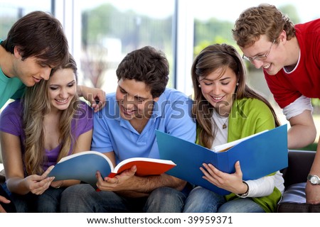 People Studying Books