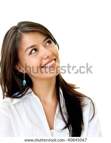 stock photo business woman. stock photo : business woman portrait isolated over a white background