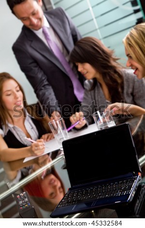 Business people in a meeting at the office