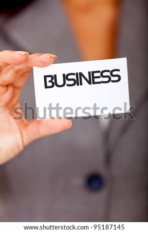 Business card to edit with contact info
