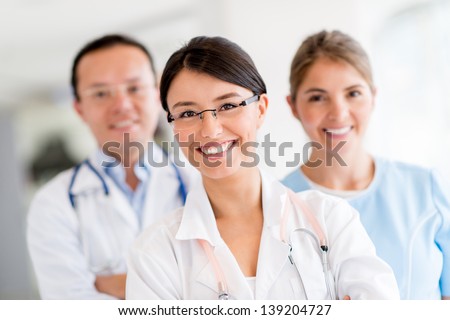 Medical Staff At The Hospital Looking Happy