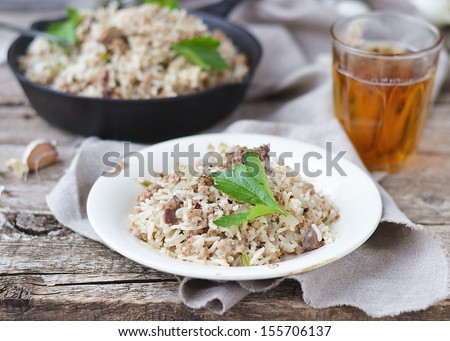 Dirty rice is a  traditional Cajun rice dish which is made \