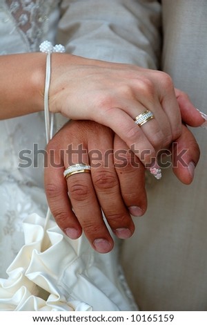 MARRIED hands with the rings