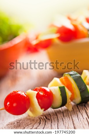 vegetable kebab