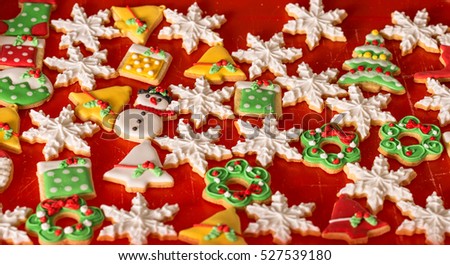 decoration cookies, christmas gingerbread
