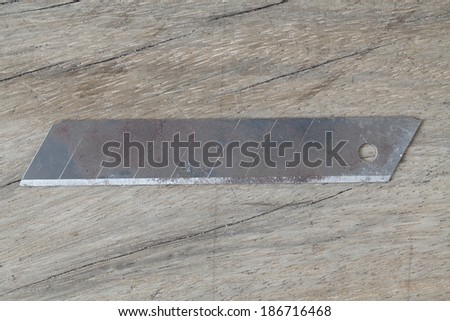 Cutter blade isolater no white background