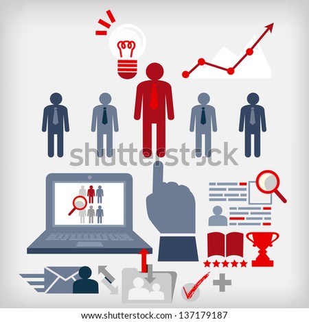 illustration of business people for employment illustration of business people for employment