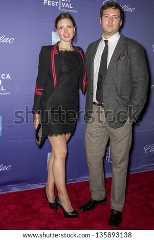 NEW YORK - APRIL 19: Executive Producer Natalie Graeme and producer Orlando Wood attend World Premiere of \