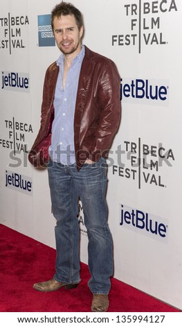 NEW YORK - APRIL 20: Actor Sam Rockwell attends World Premiere of \