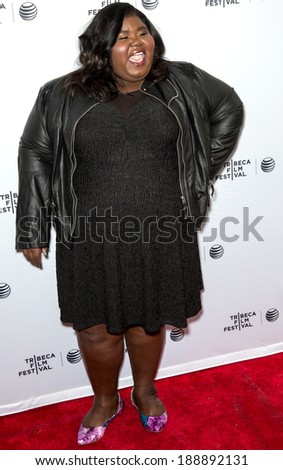 NEW YORK, NY - APRIL 18: Actress Gabby Sidibe attends the \'Life Partners\' premiere during the 2014 Tribeca Film Festival at SVA Theater