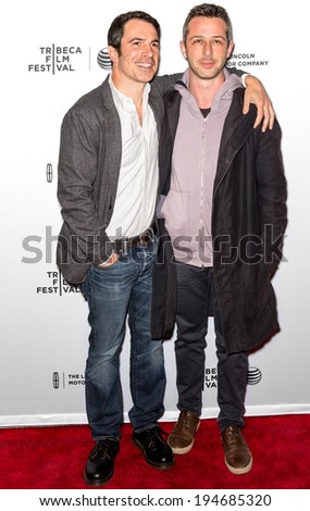 NEW YORK, NY - APRIL 18: Director/actor Chris Messina and guest attend the \'Alex of Venice\' screening during the 2014 Tribeca Film Festival at SVA Theater