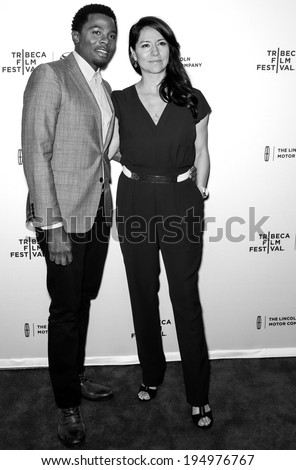 NEW YORK, NY - APRIL 18: Actors Derek Luke (L) and Sophia Adella Luke attend the \'Alex of Venice\' screening during the 2014 Tribeca Film Festival at SVA Theater