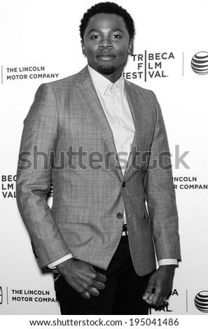NEW YORK, NY - APRIL 18: Actor Derek Luke attends the \'Alex of Venice\' screening during the 2014 Tribeca Film Festival at SVA Theater