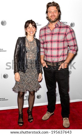 NEW YORK, NY - APRIL 18: Writer Justin Shilton (R) attends the \'Alex of Venice\' screening during the 2014 Tribeca Film Festival at SVA Theater