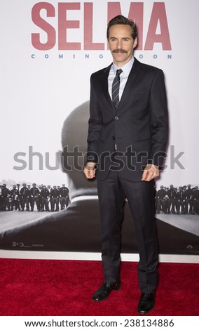 NEW YORK, NY - DECEMBER 14, 2014: Actor Alessandro Nivola attends the \'Selma\' New York Premiere at the Ziegfeld Theater
