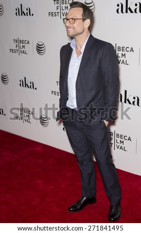 NEW YORK, NY - APRIL 16: Actor Christian Slater attends the premiere of \'Adderall Diaries\' during the 2015 Tribeca Film Festival at BMCC Tribeca PAC