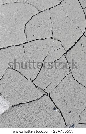 close-up texture isolated gray cracked earth in natural lighting