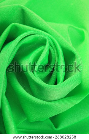 macro texture of the folds fabric green chiffon studio