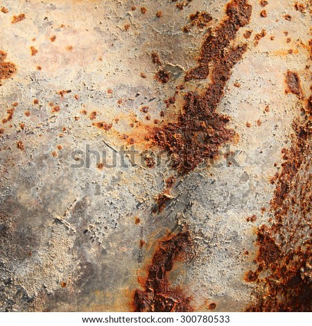 macro isolated texture of rusty sheet metal in the sunlight