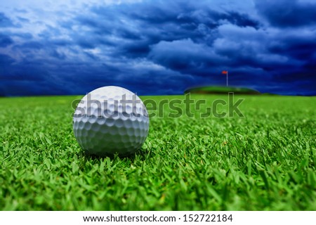 Rain at golf