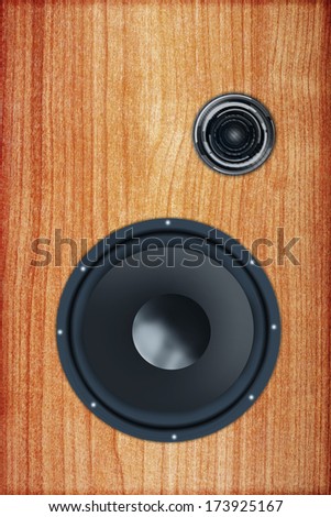 speaker wood surface design