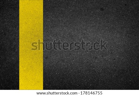 yellow line on the road texture background
