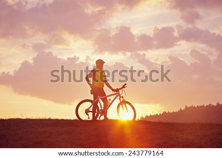 Morning Mood and bikers on the top
