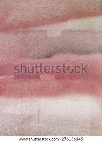 Red paper with cuts and scratches