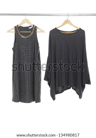 Two woman clothes on a hanger