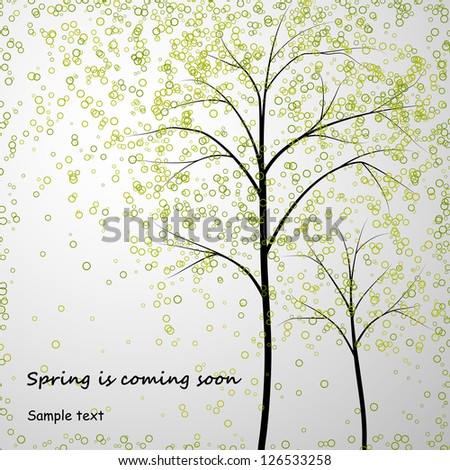 spring trees background
